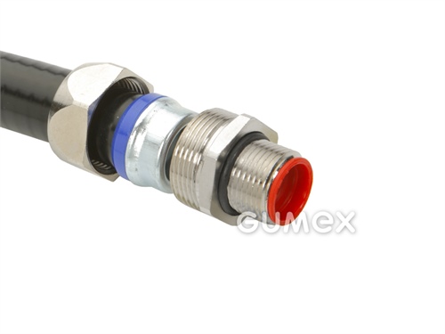 Konektor NORTIGHT C 196 M, pre ochranné hadice 1/4", vonkajší závit M12x1,5, IP67, -45°C/+105°C, poniklovaná mosadz